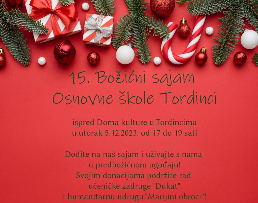 Sutra Bo i ni Sajam U Tordincima Novosti hr